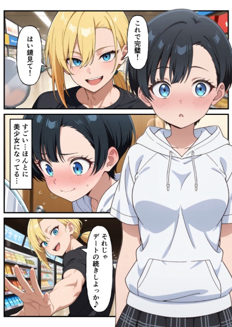 性転換希望調査に僕だけ希望するで出した結果、本当に女の子になってしまった話 モザイク版-20
