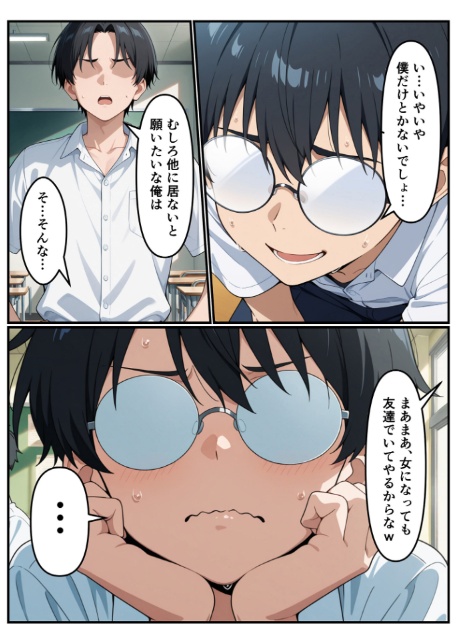 性転換希望調査に僕だけ希望するで出した結果、本当に女の子になってしまった話 モザイク版-4
