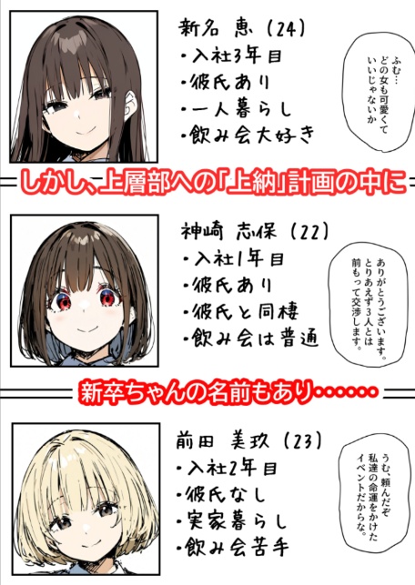 皆が狙ってる新卒ちゃんを寝取らせてみた【単話】(10)〜新卒ちゃんが会社上層部に『上納』される!?〜モザイク版-8