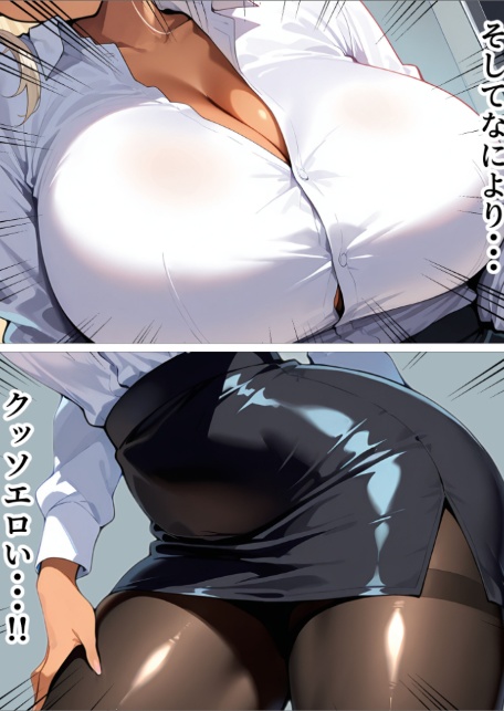 新卒の黒ギャルが「きも…」って言いながら搾精してくれる話(1)-7