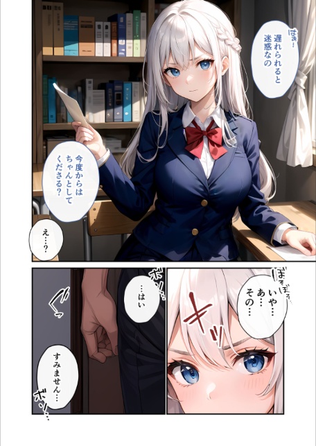 陰キャの僕、透視の力を手に入れる。第十一話 〜お嬢様副会長の乱れた息遣い〜 モザイク版-6