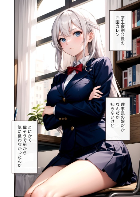 陰キャの僕、透視の力を手に入れる。第十一話 〜お嬢様副会長の乱れた息遣い〜 モザイク版-8