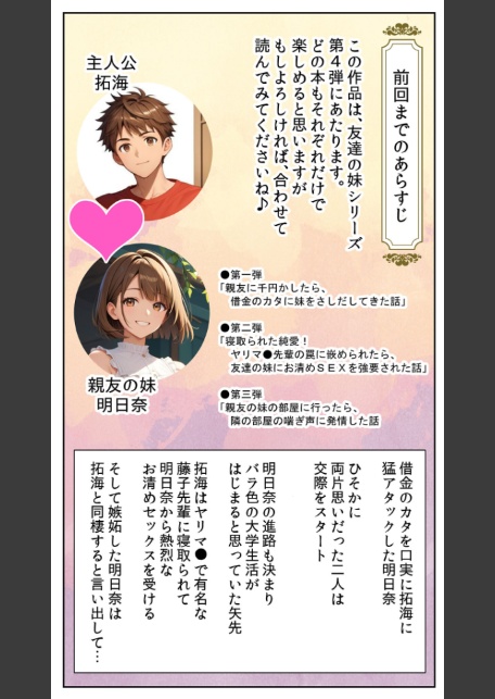 親友に千円かしたら、借金のカタに妹をさしだしてきた話 〜ラブラブ同棲編〜 モザイク版-4