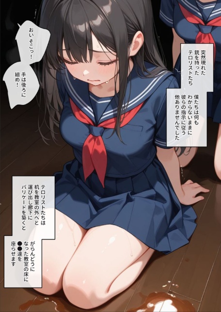 学園を占拠したテロリストがド変態だったら モザイク版-6