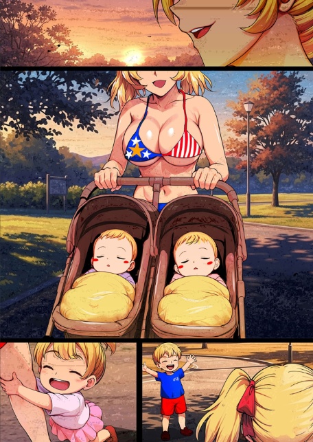 陰キャ弟がオタリーマン生活しながら母乳たっぷり金髪爆乳母娘をハーレムH＆個別デートで孕ませる話 1-7