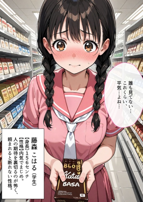 万引きセーラー服●●●●にスーパーの店長が中●しをした話 モザイク版-3
