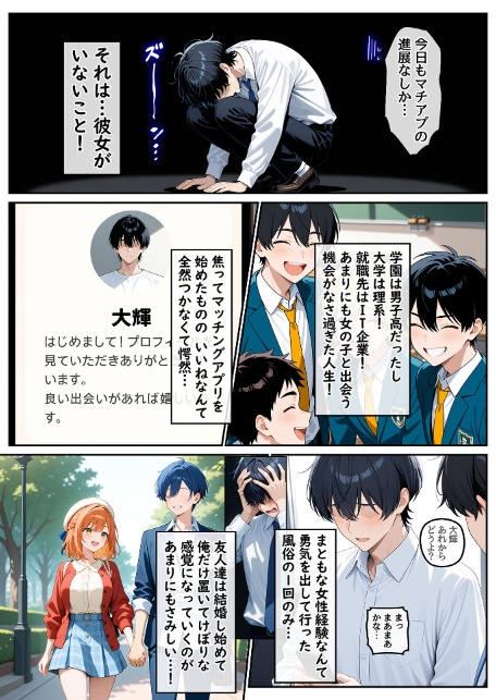 童貞の俺が海外旅行先で出会った褐色美女と国際結婚して子作りしまくる話1 モザイク版-4