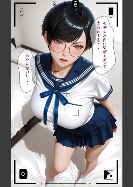 【純朴巨乳美●●パイ●リ編】水着撮影会のはずが、いつのまにかおぢさんち〇ぽに沼る話3 モザイク版-17