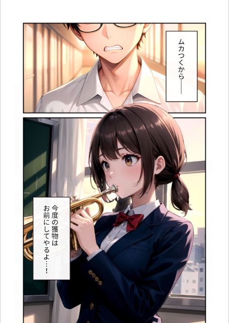 陰キャの僕、透視の力を手に入れる。第十六話 〜吹奏楽部のモテ同級生を寝取る放課後〜 モザイク版-サンプル画像7
