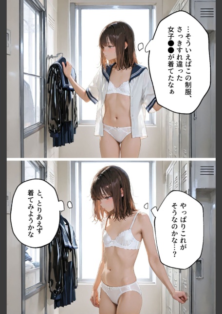 護謨学院｜ラバーセーラー服着用レッスン〜細身の女子●●を包むボディスーツと滲む汗が滴る学生服〜 モザイク版-サンプル画像8