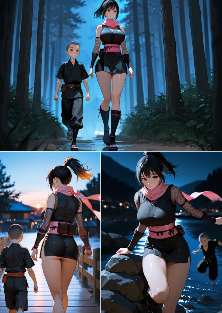 隙だらけな爆乳くの一潜入任務 モザイク版-サンプル画像13