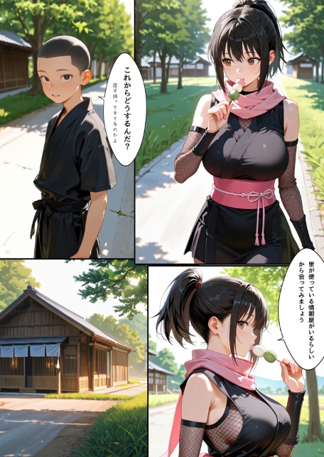隙だらけな爆乳くの一潜入任務 モザイク版-サンプル画像14