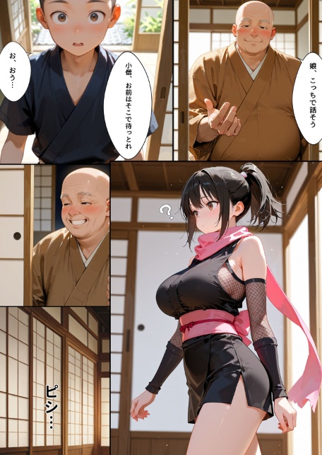 隙だらけな爆乳くの一潜入任務 モザイク版-サンプル画像17