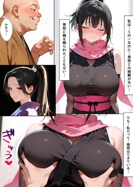 隙だらけな爆乳くの一潜入任務 モザイク版-サンプル画像20