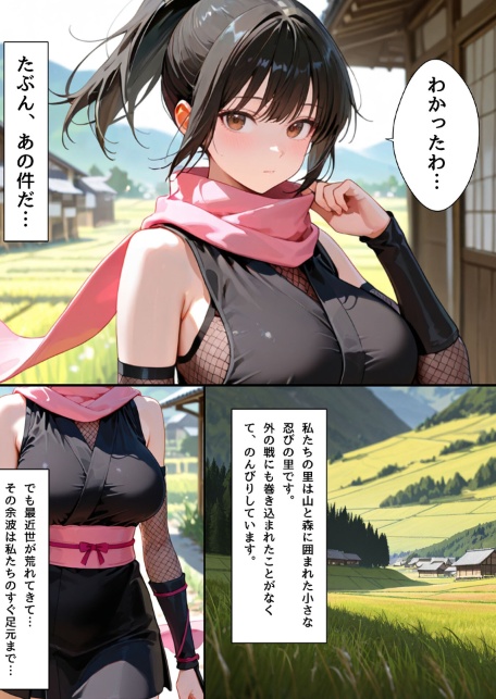 隙だらけな爆乳くの一潜入任務 モザイク版-サンプル画像5
