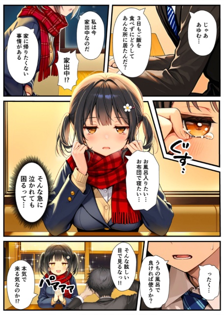 セックスが嫌いなジト目TS家出少女が一晩でメス堕ちする話 モザイク版-サンプル画像11
