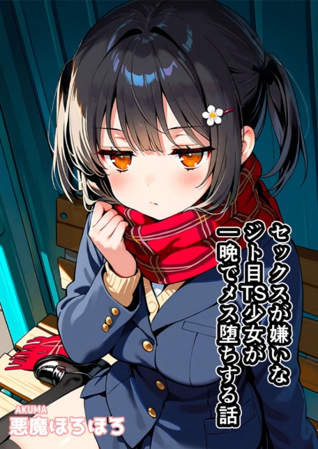 セックスが嫌いなジト目TS家出少女が一晩でメス堕ちする話 モザイク版-サンプル画像3