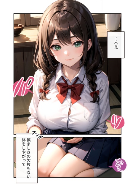 陰キャの僕、透視の力を手に入れる。第十八話 〜慎ましやかな茶道部長のふしだらな爆乳〜 モザイク版-サンプル画像7