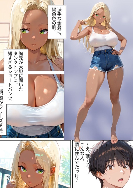 隣の黒ギャル人妻は、寂しがり屋だった。 モザイク版-サンプル画像4