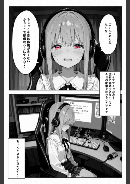 彼女が配信中ならイタズラし放題じゃね！！！【棒消し修正版】-サンプル画像3