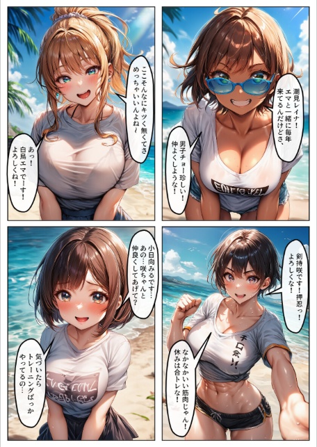 真夏のビーチでリゾバSEX！ヤリマンばかりのヌーディストビーチで童貞卒業【モザイク版】-サンプル画像5