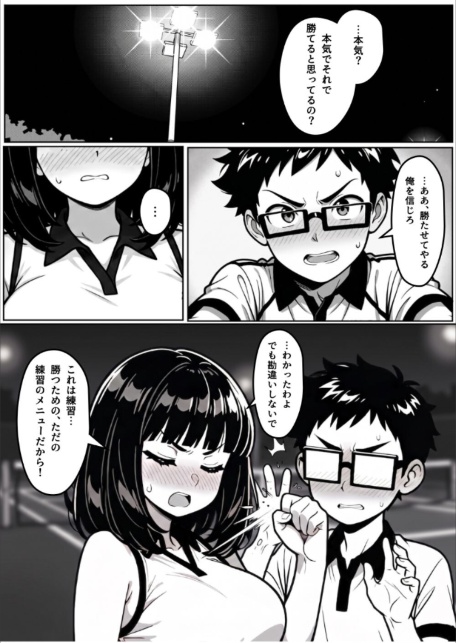 本能に狂わされるわからせ特訓:最悪の相性だった僕たちが、夜のラリーで無敵のペアになるまで【棒消し修正版】-サンプル画像10