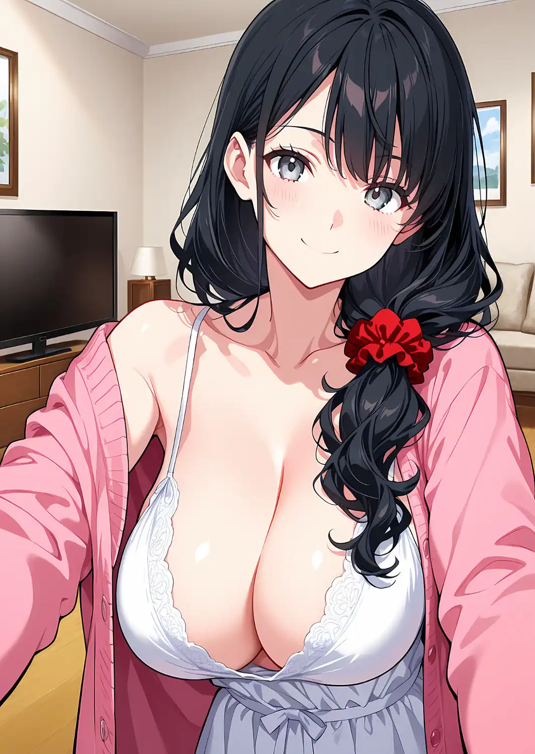 爆乳人妻が娘の彼氏に迫られて中●しセックスしちゃいました！ モザイク版-サンプル画像4