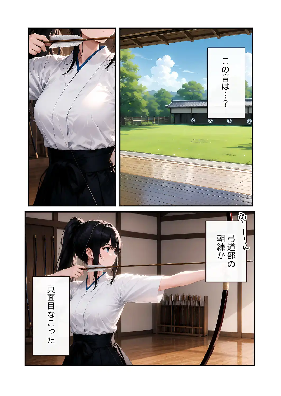 陰キャの僕、透視の力を手に入れる。第十九話 〜凛々しい弓道部員の止まらない腰振り〜 モザイク版-サンプル画像5