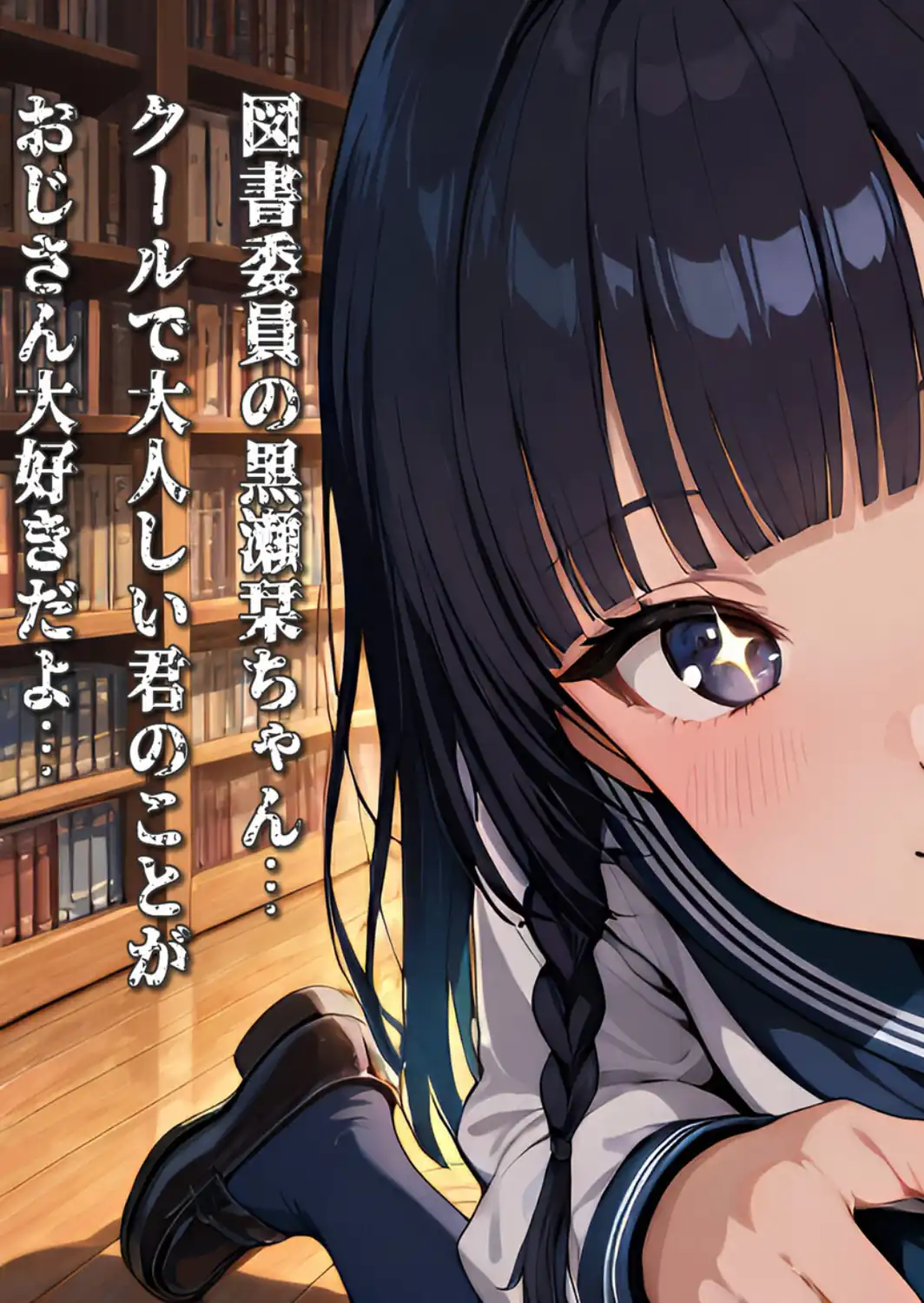 【CG】微乳図書委員の受難 おじさんに汚され、理性が崩壊する瞬間 モザイク版-サンプル画像3