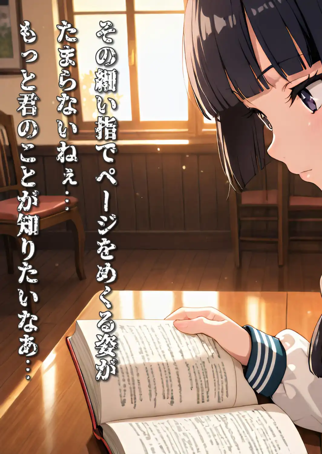 【CG】微乳図書委員の受難 おじさんに汚され、理性が崩壊する瞬間 モザイク版-サンプル画像5