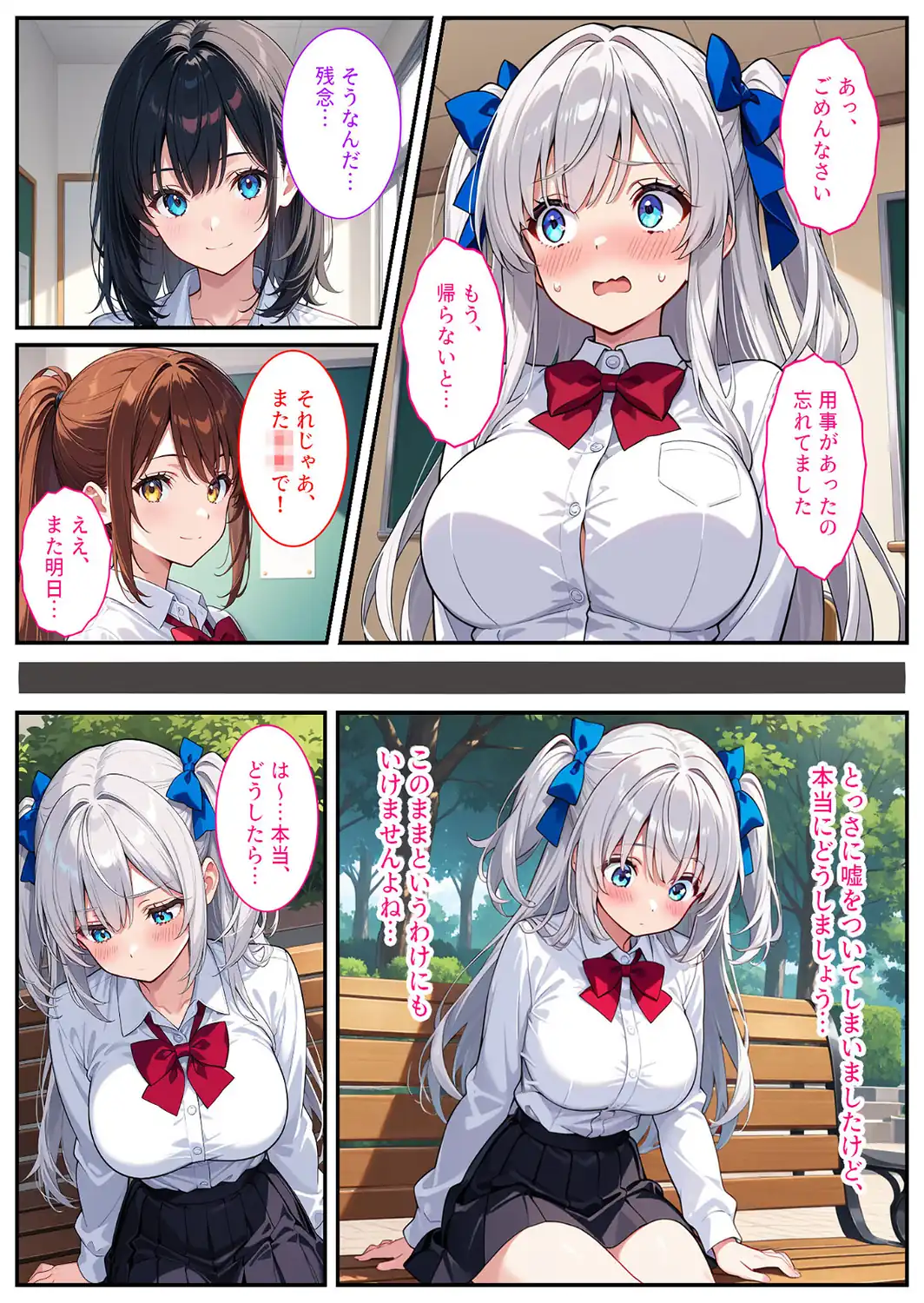 清純無垢な爆乳●●●●を性教育の実習で孕ませちゃいました！ モザイク版-サンプル画像6