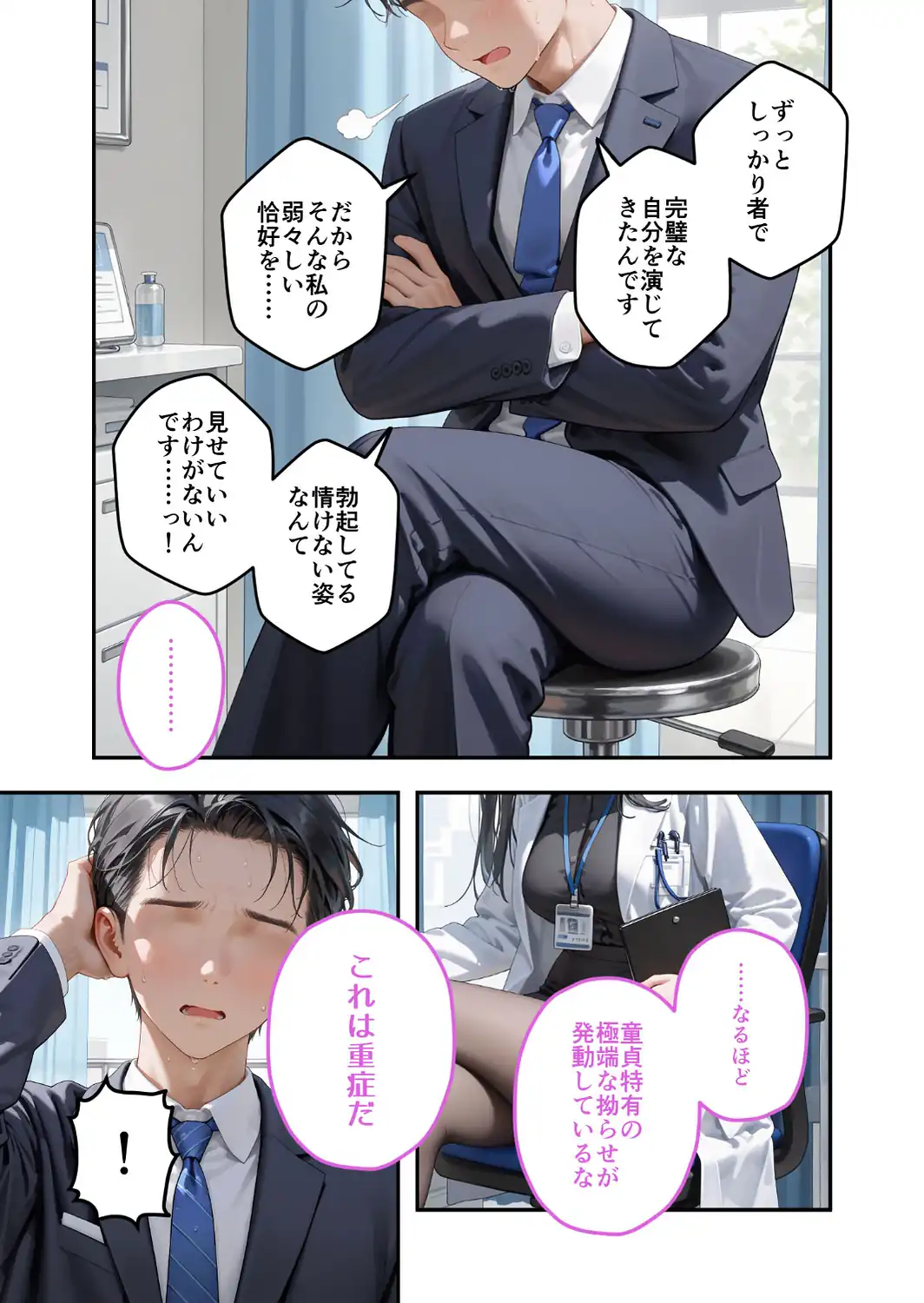 童貞撲滅！セックス・クリニック（8）〜白衣の天使に痴療された僕の童貞〜 モザイク版-サンプル画像9