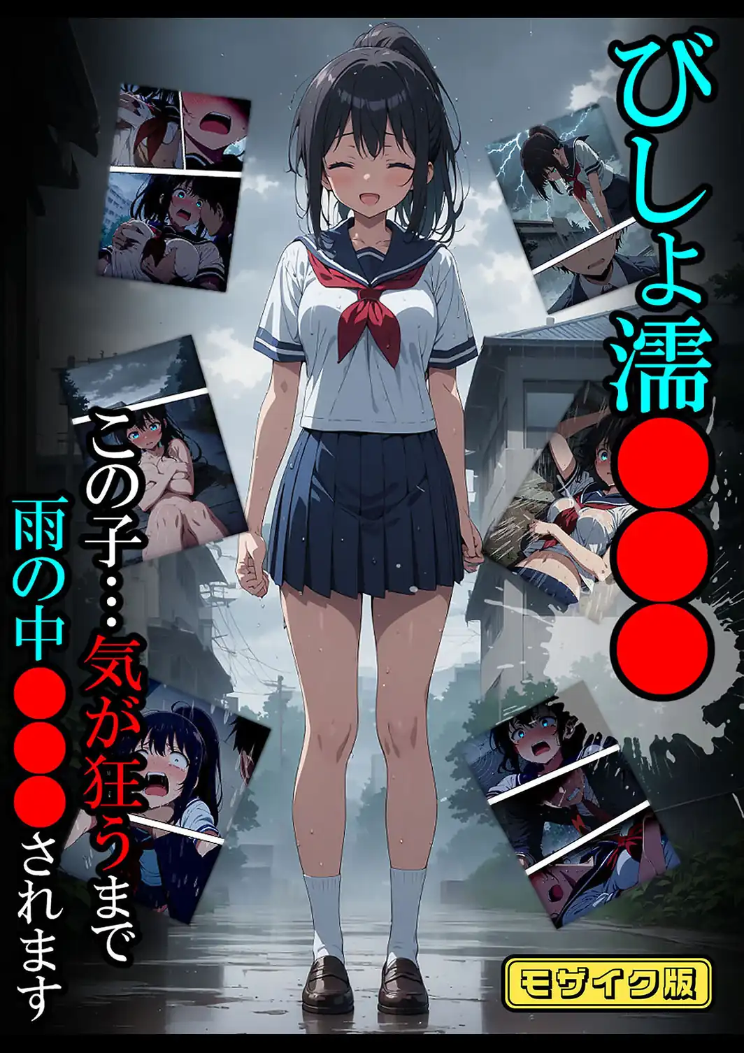【全4作収録】びしょ濡●●● セット版 〜この子たち…気が狂うまで雨の中●されます〜 モザイク版-サンプル画像3