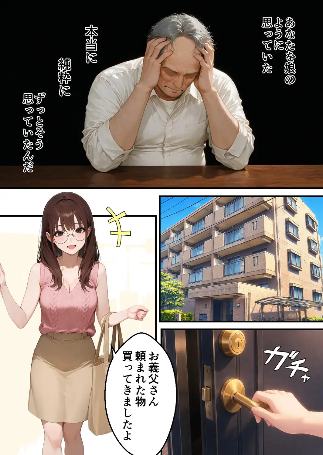 無防備な息子の嫁に裏切りの催●アプリ・娘のように思っていた彼女をバニー電マで屈辱アクメさせてしまう義父の愛欲【モザイク版】-サンプル画像1