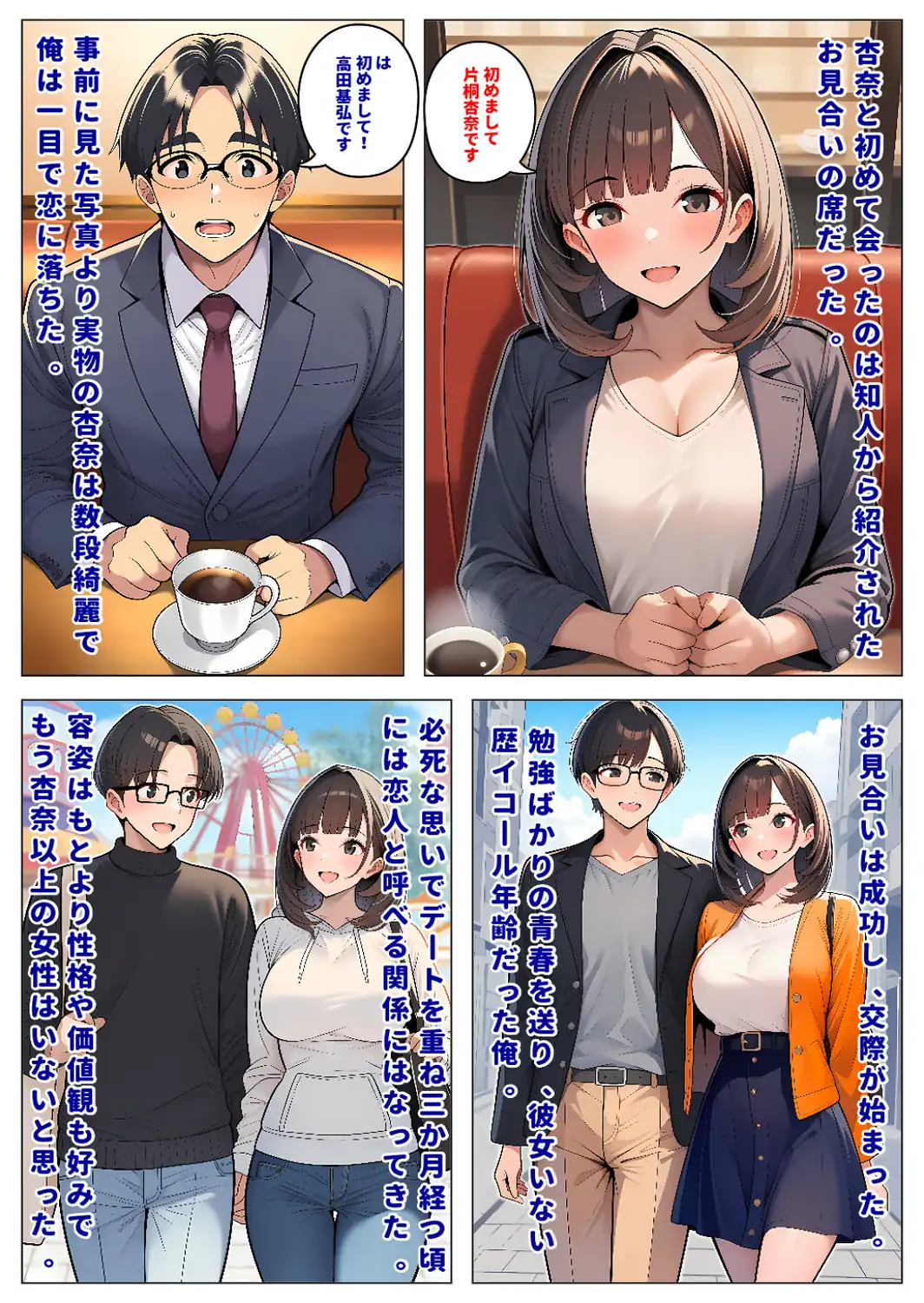 妻の本気でイク顔が見たくて寝取らせたのに、なぜか夫婦そろってM調教されていった結果【モザイク版】-サンプル画像3