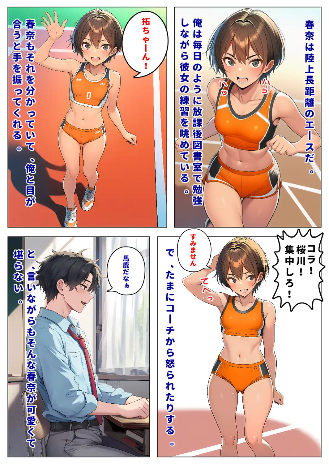 人気者のボーイッシュ幼馴染は、イケメンにはなびかないのに俺にはデレてすぐイク【モザイク版】-サンプル画像3