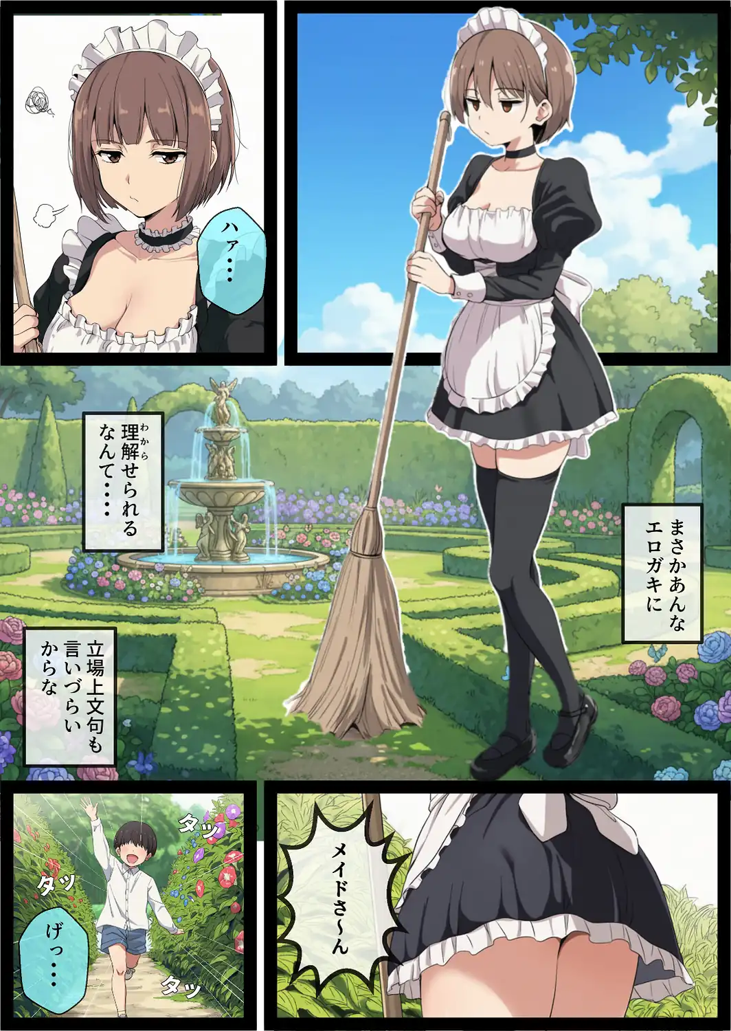 女体化しても不愛想なメイドだけどお坊ちゃんのいいなりSEXが俺をオンナに墜としていく【モザイク版】-サンプル画像13