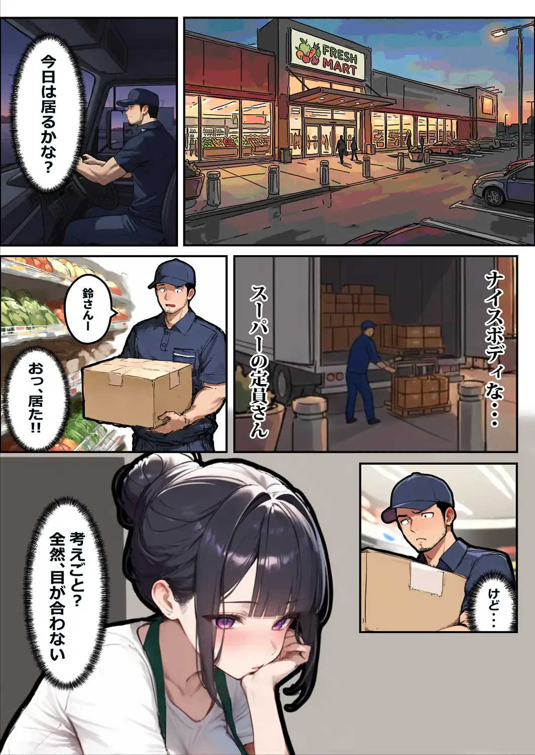 バ先のパートの主婦（28）が裸エプロンで誘惑して来たのでお返しに最大火力でマ〇コをグリグリした結果…【棒消し修正版】-サンプル画像1