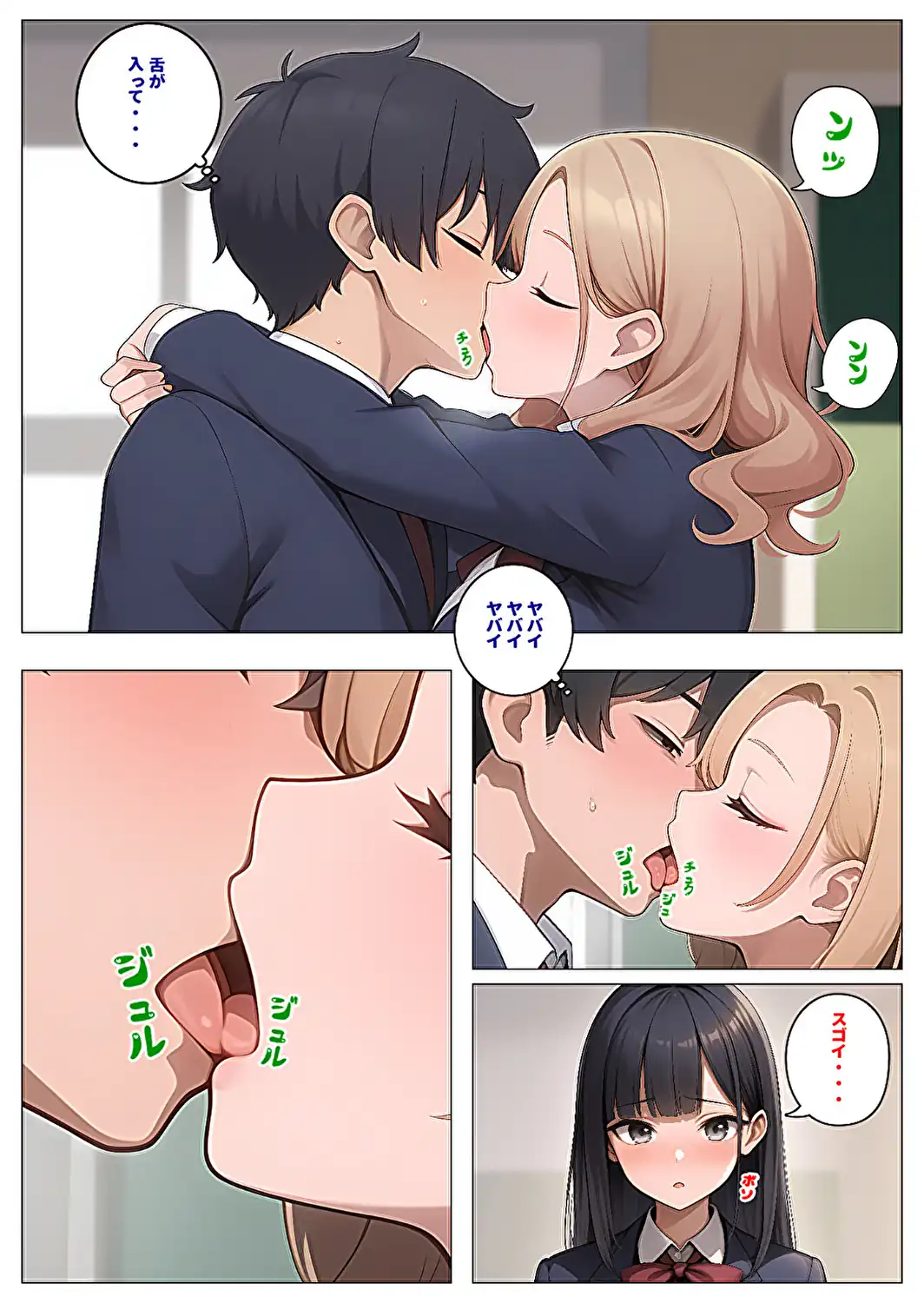 委員長とギャルがセックス勝負を始めたんだが俺が審判をする事になった話【モザイク版】-サンプル画像10