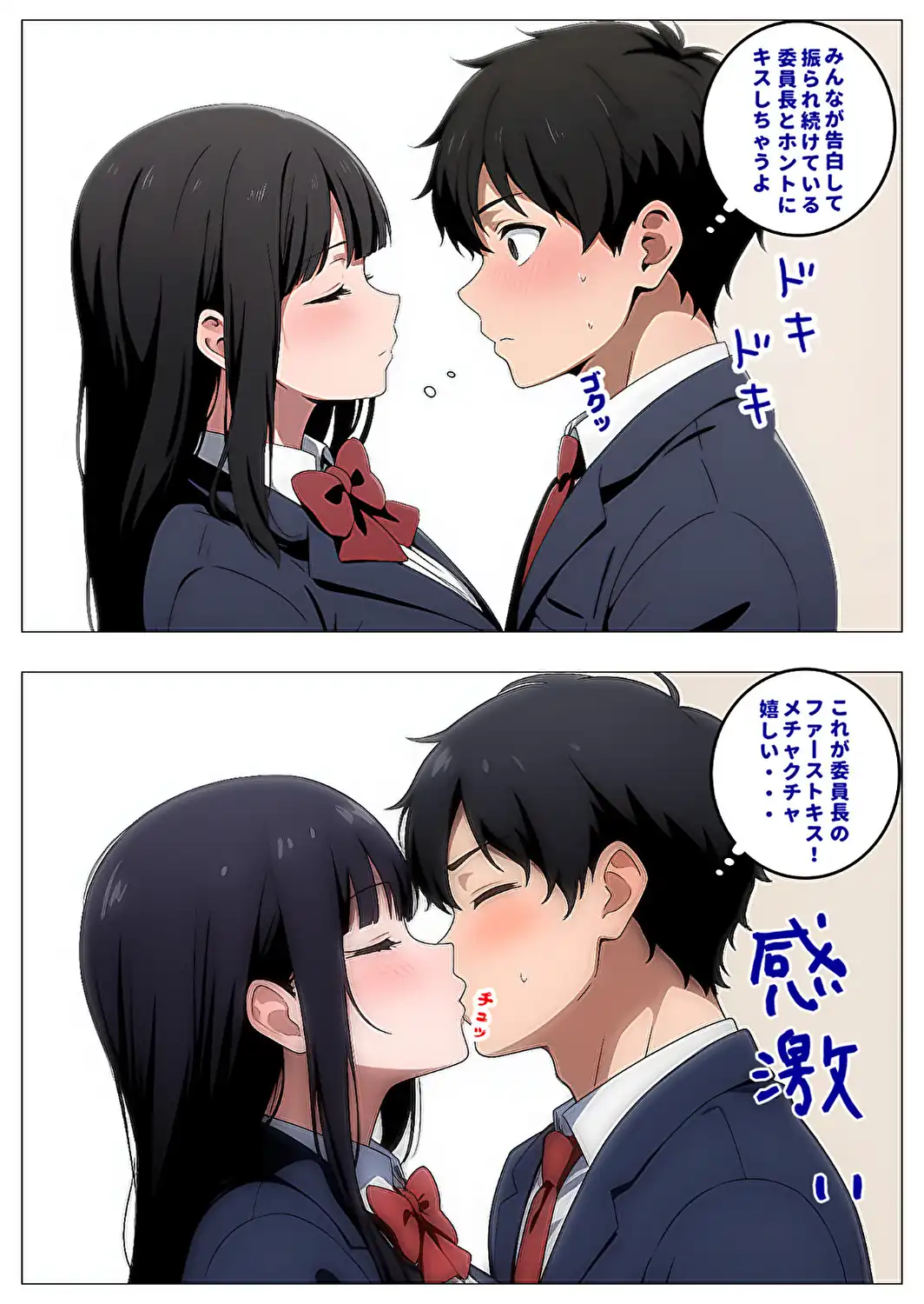 委員長とギャルがセックス勝負を始めたんだが俺が審判をする事になった話【モザイク版】-サンプル画像15