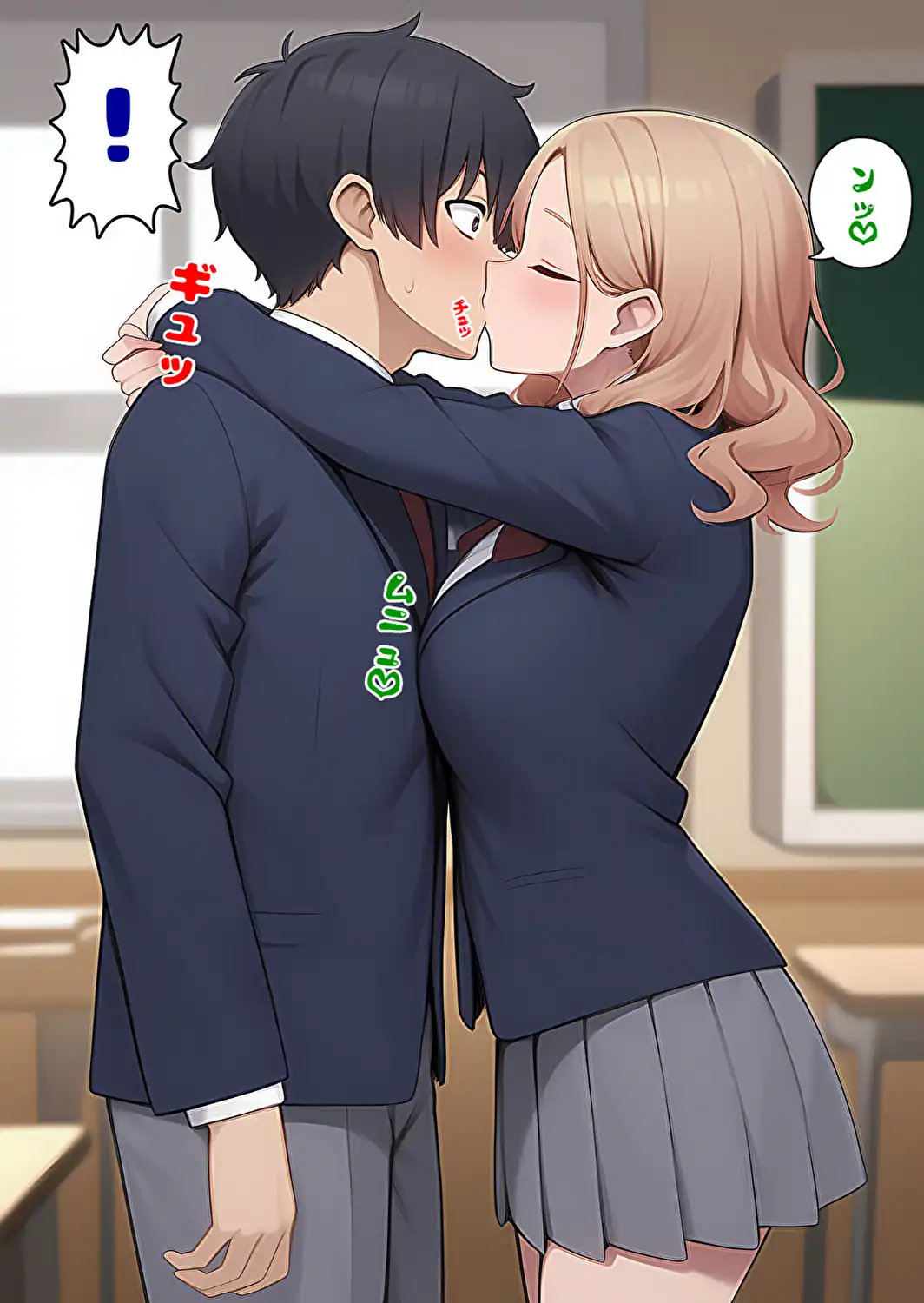 委員長とギャルがセックス勝負を始めたんだが俺が審判をする事になった話【モザイク版】-サンプル画像8