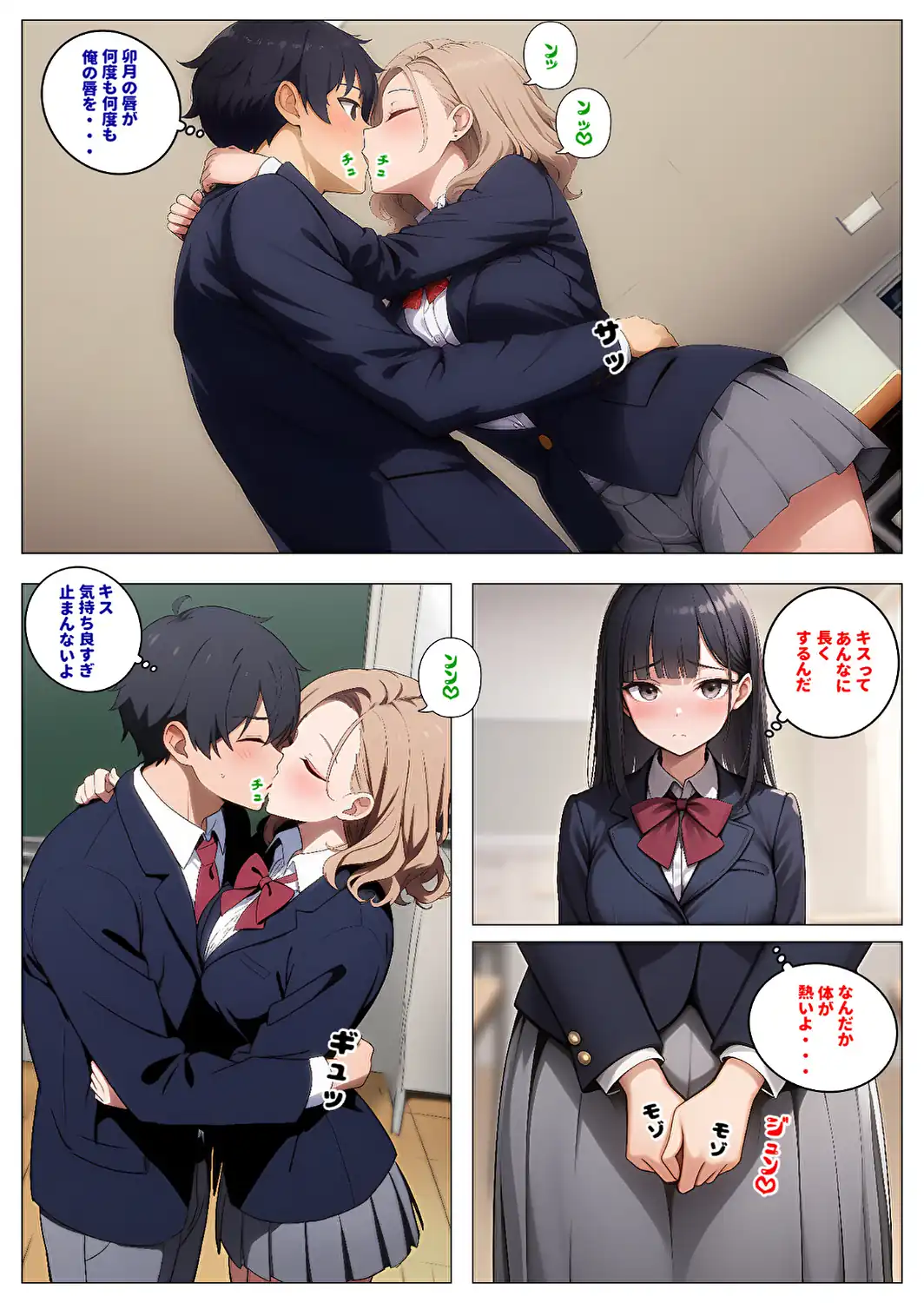 委員長とギャルがセックス勝負を始めたんだが俺が審判をする事になった話【モザイク版】-サンプル画像9