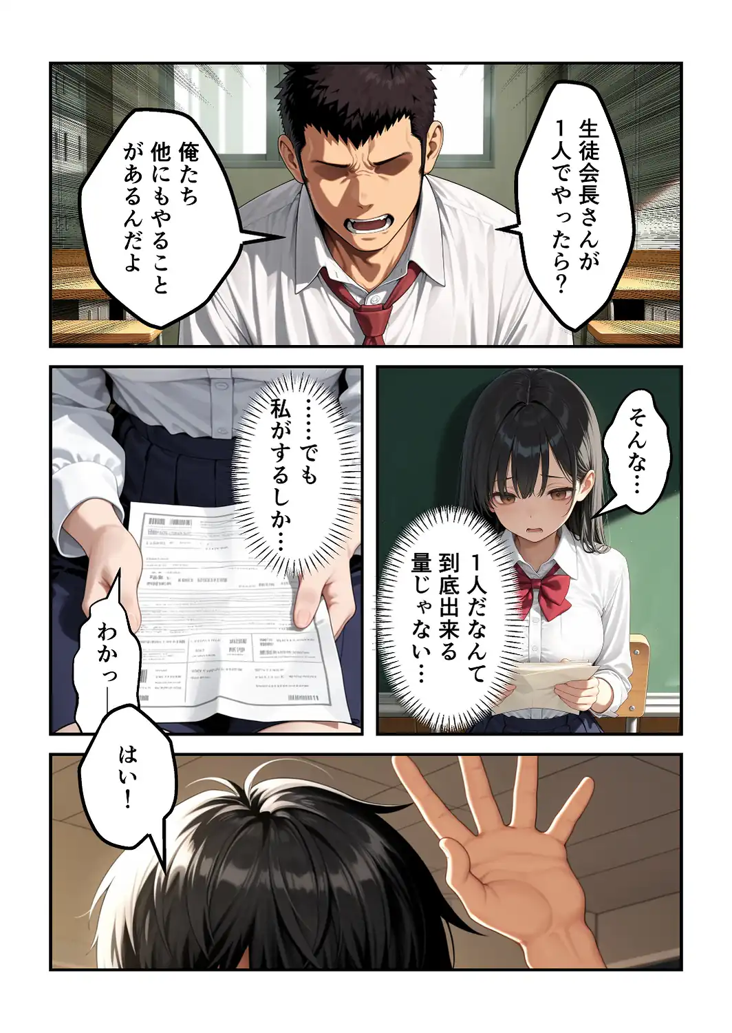 強気で嫌われ生徒会長は俺にだけあまあま_何度もイチャラブ生ハメセックス【モザイク版】-サンプル画像12