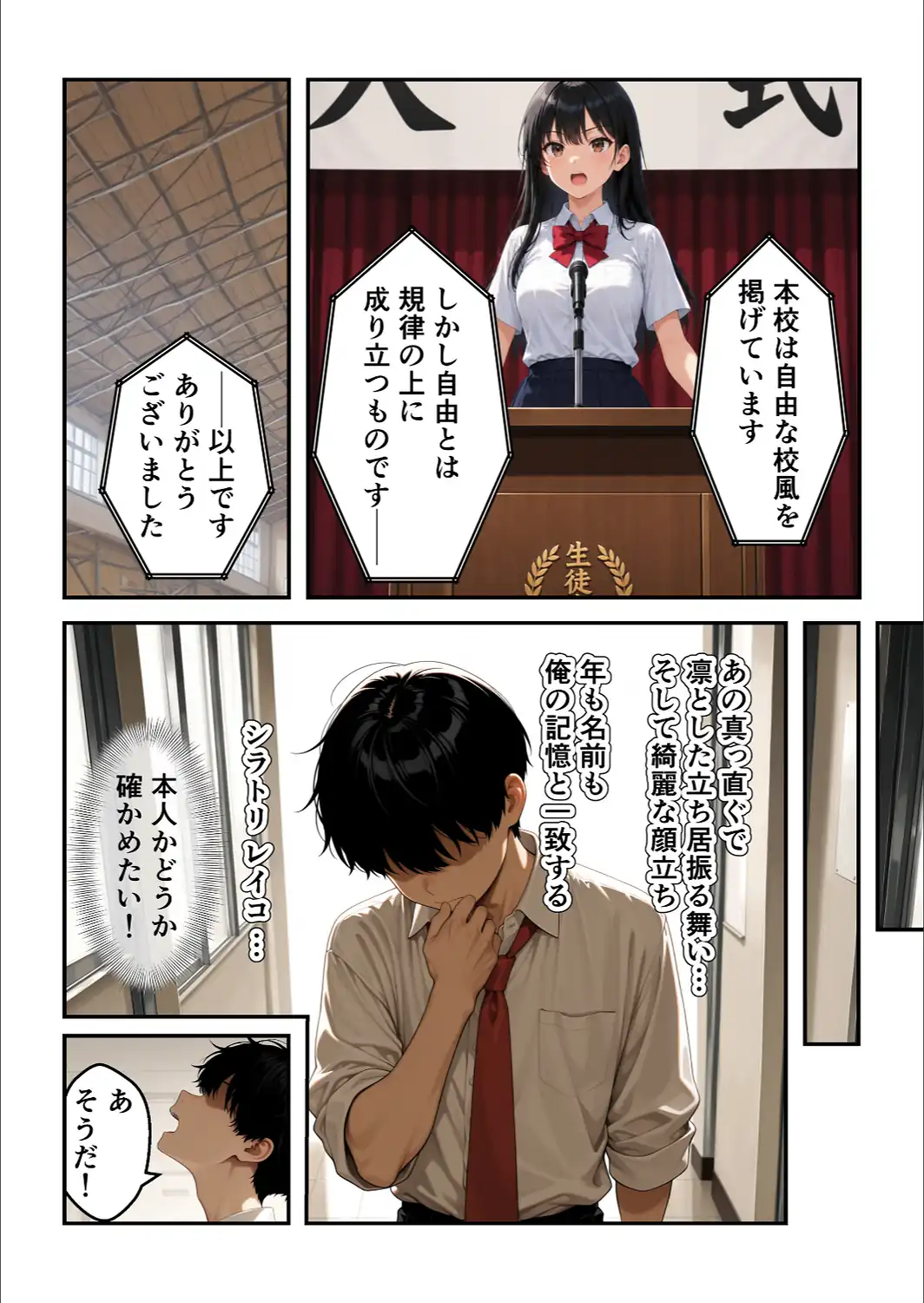 強気で嫌われ生徒会長は俺にだけあまあま_何度もイチャラブ生ハメセックス【モザイク版】-サンプル画像9