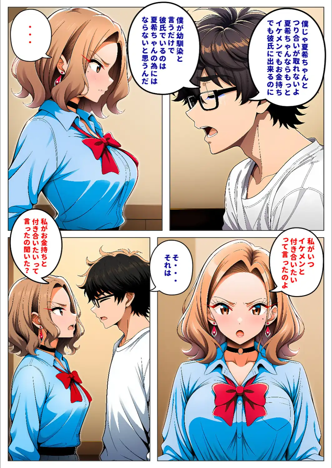 人気読モのギャル幼馴染は、みんなには塩対応なのに僕には世話焼きでデレる【モザイク版】-サンプル画像9