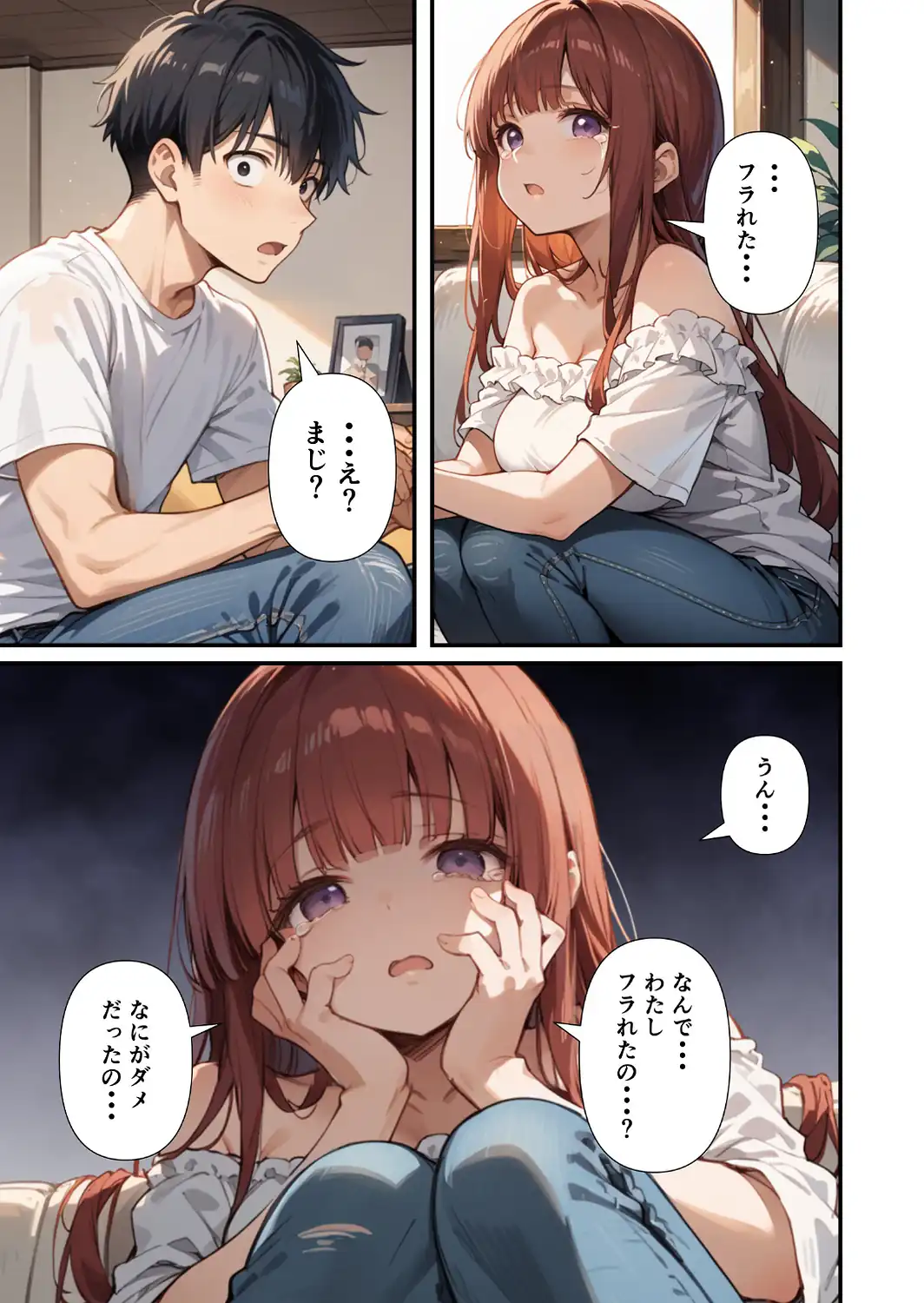 妹よ、どしたん？話聞こか？〜失恋した妹を俺のちんぽで慰め上書きセックスした話〜【モザイク版】-サンプル画像10