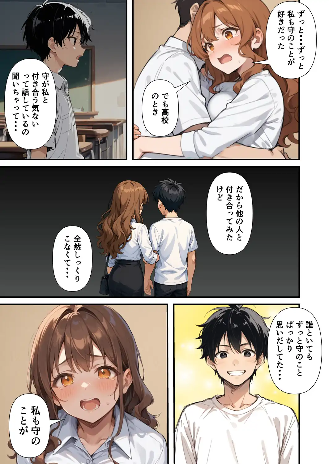 ずっとすれ違っていた幼馴染に告白してイチャラブ中出しエッチする話【モザイク版】-サンプル画像15