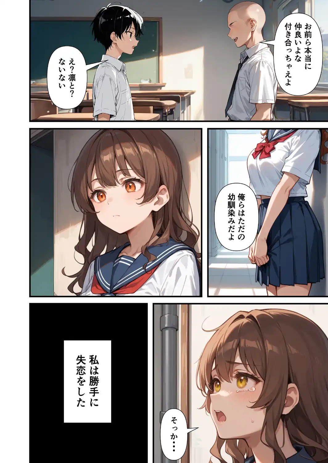 ずっとすれ違っていた幼馴染に告白してイチャラブ中出しエッチする話【モザイク版】-サンプル画像2