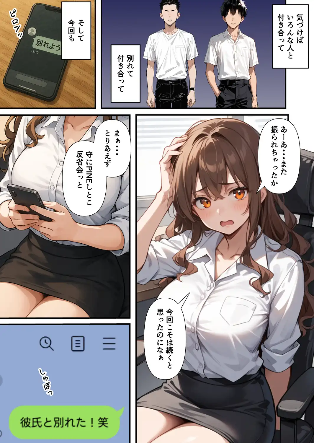 ずっとすれ違っていた幼馴染に告白してイチャラブ中出しエッチする話【モザイク版】-サンプル画像3