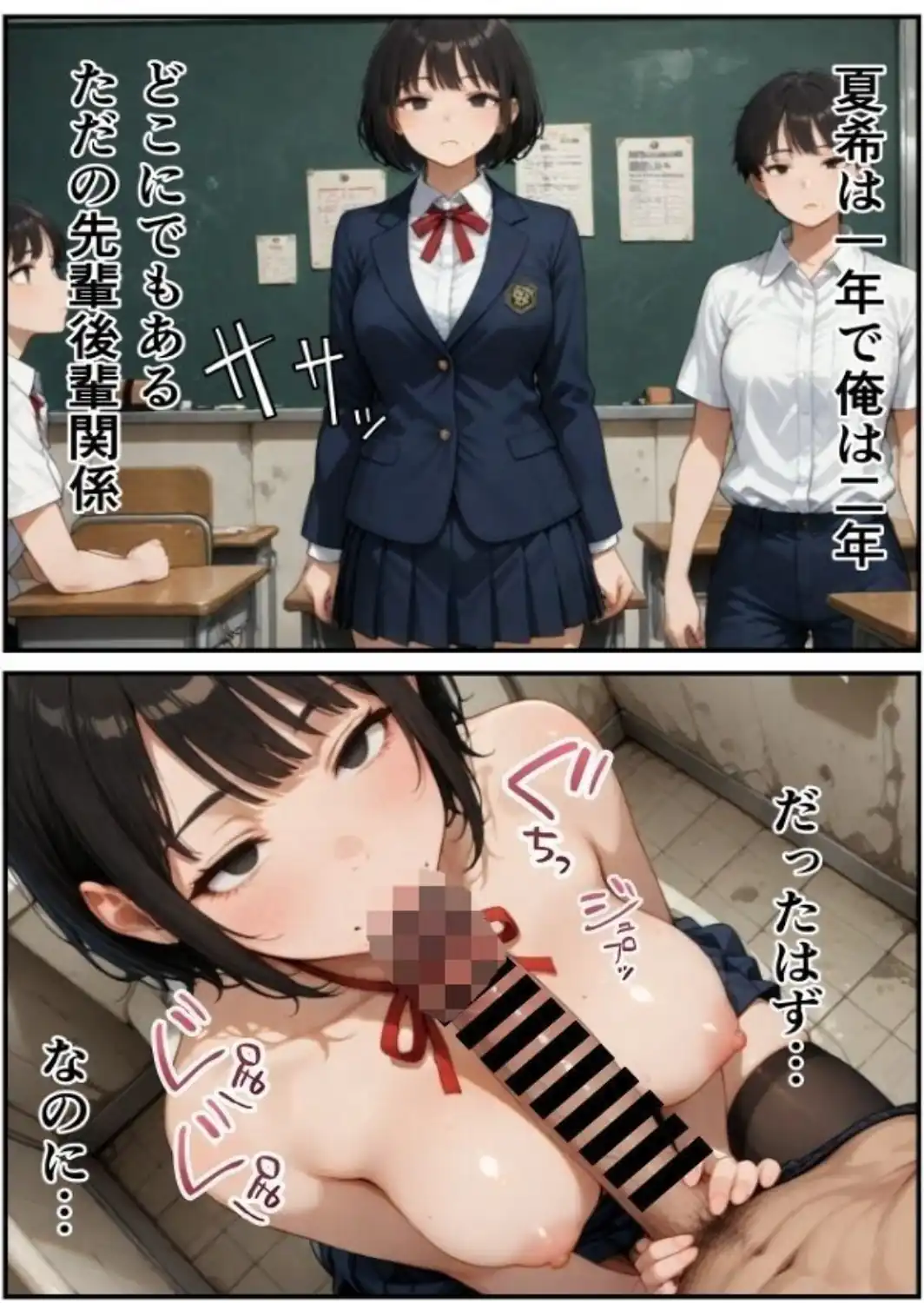 クール長身巨乳な後輩をズブズブに依存させる話（1）（単話）【棒消し修正版】-サンプル画像3